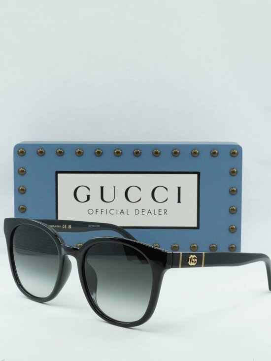 Gucci GG1122SA 001 Square Sunglasses – Black/Grey Gradient